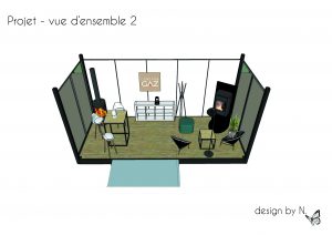 Décoratrice à Toulouse_Vue 3D - showroom éphémère