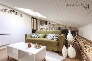 Décoratrice et designer d'intérieur à Toulouse_aménagement d'un studio pour location meublée.